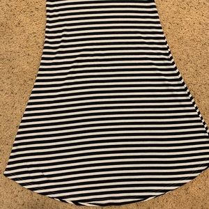 Sweet Salt black and white striped casual dress